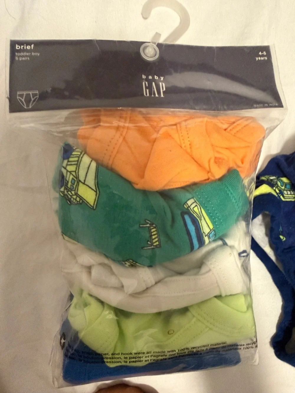 Toddler Boys' Assorted Dinosaur & Construction Briefs - Multi Color 4-5yrs